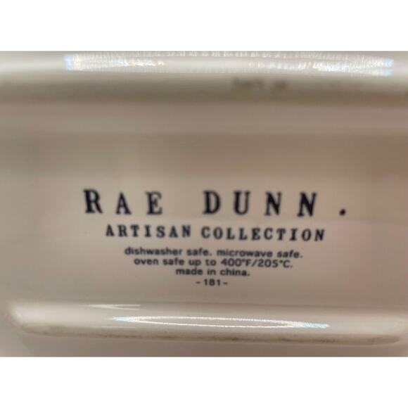 RAE DUNN Christmas Collection “GINGERBREAD" Pan Baking Dish & Hot Plate "PEACE" - Picture 10 of 11